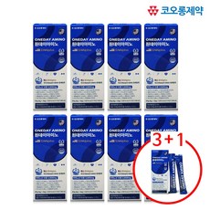 EAAlpha 필수 아미노산9종+아르기닌 코오롱제약 원데이아미노, 8박스, 10회분