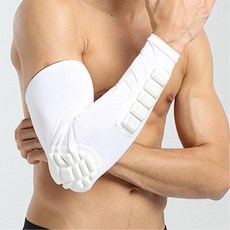외부충격 쿠션 팔꿈치보호대(흰색) XL 건강 안정감 헬스 고정