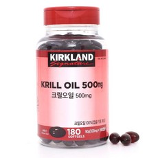 [코스트코] 커클랜드 크릴오일 500mg x 180캡슐 크릴오일100%, 180정, 8개