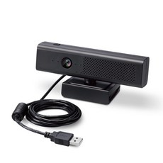 ELECOM Full HD 1080p 4 UCAM-CS20FBBK 웹캠 200만 화소 스피커 내장 마이크식 노이즈