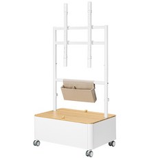 [N-SAN] 이동식 TV거치대 엔산마운트 FD-01(W) 화이트 [65형]