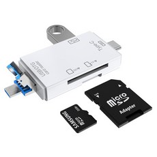 C타입 OTG 멀티 카드리더기 SD TF USB 메모리, 머레이 C-OTG3 화이트, 1개