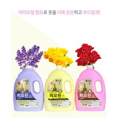 CJ프레시웨이 이츠웰 피오린 섬유유연제 3L×4개입 1BOX, 핑크로즈향