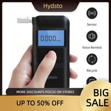 Hydsto Digital Alcohol Tester Professional Alcohol Detector Breathalyzer Police Alcotester LCD Displ, 1개