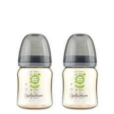 그린맘 [트윈팩] 베이직 PPSU 와이드형 180ml, 스페이스 그레이 180ml-2, 2개