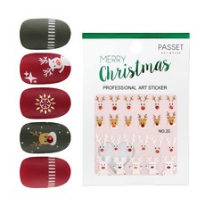 PASSET 파셋 크리스마스 아트 스티커 no.22, 단품, 단품