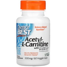 닥터스베스트 아세틸 엘 카르니틴 1000mg 60정 Acetyl L-Carnitine 엘카르니틴, 1개