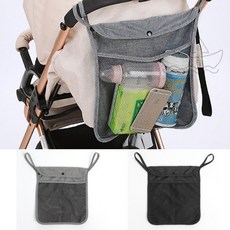 백일호 유모차 포켓 가방 그레이 유모차수납백