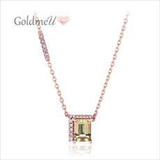 14k레몬쿼츠목걸이