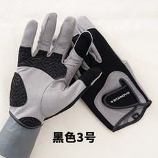  겨울 기모 따뜻한 낚시장갑 방수 오픈형 낚시글러브 방한 방풍 방지 미끄럼 컷 찌르기 바다 손가락 낚시 Lu, 블랙 3_M 