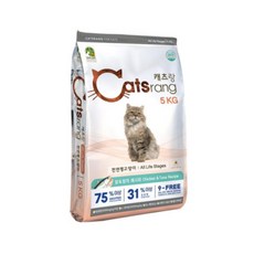 캐츠랑 NEW 전연령 올라이프 고양이 건식사료, 닭 + 참치, 5kg, 1개