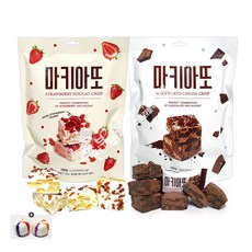 마키아또 누가 크리스피(딸기) 1봉+(코코아) 1봉+자색옥춘사탕 20g 세트, 1개