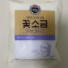 CJ제일제당 백설 꽃소금, 500g, 2개