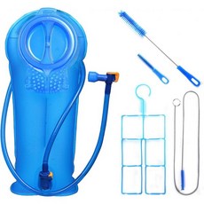 백팩 러닝 트레일런 배낭 물주머니 물통 워터백 사이클리아 하이킹 등산 캠핑용, 2L, Blue with Cleaning kit