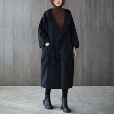 현우몰 DMFELLMJ 여성 트렌치 코트 미디 중년 40대 빅시이즈 봄 가을