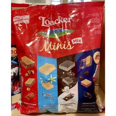 LOACKER 로아커 이탈리아 미니 웨하스 믹스 800g 대용량 바닐라 크림카카오 헤이즐넛 코코아, 1개