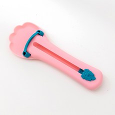 츄르 짜개 고양이 간식 스푼 숟가락 디스펜서, 핑크, 1개