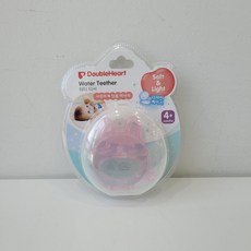 더블하트 워터티서 토끼 치발기, 노꼭지, 핑크, 1개