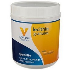 The Vitamin Shoppe 비타민쇼피 대두 레시틴 효능 과립 분말 파우더 - 뇌신경 기능 영양제 (454 g), 454g, 1개