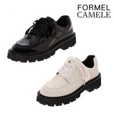 포멜카멜레 [포멜카멜레]레이스업 에나멜 청키로퍼 5CM FJY1F1SC007