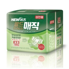 제일위생 성인용 기저귀 요실금팬티 소변패드 간병용품, 1박스, 이즈 골드매직 대형 100매(10매X10팩)