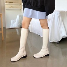 낮은굽롱부츠