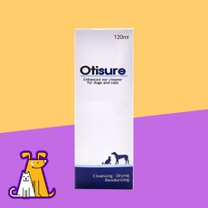 오티슈어 120ml 강아지 고양이 귀 관리 세정 청결, 1개