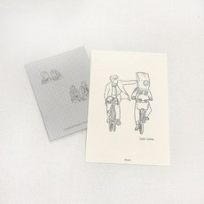 [바보사랑]홈 인테리어 카페 감성 영화 드로잉 엽서 14종, 13.콜미바이유어네임