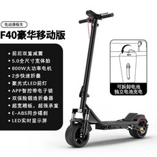 반자동킥보드 두발킥보드 여성 청소년 초보용 반자동, 검정색 탈착배터리 15.6Ah 60km, 48V