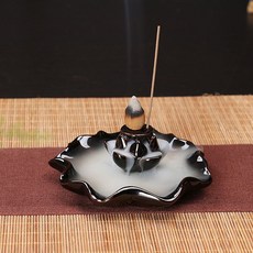 미니 폭포 향 버너 역류 거치대 홈 오 찻집 장식 1 100, 다크 그레이, 1개
