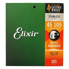 공식수입정품<br />Elixir – NANOWEB Bass Stainless Steel Medium Long Scale / 나노웹 베이스 스트링 45-105 (14677)” width=”90″ height=”90″><span class=