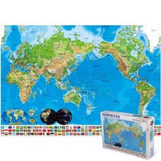 퍼즐피플 지도 퍼즐 모음 직소퍼즐, 세계지도-나라표시 500피스, 500p