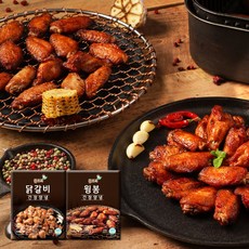 풀토래 간장양념 닭갈비+윙봉 2팩, 2개, 500g