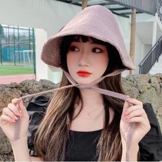 유니캔디 은은한 색감 네추럴한 멋이 있는 여름 모자 보닛 모자 버킷햇 E-800598