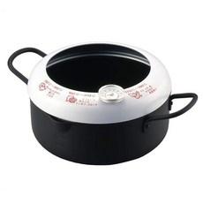 요시카와 튀김 냄비 20cm 가스 화 · IH 대응 일본제 온도계 부착 준테이 SH9257, 단일옵션, 1개