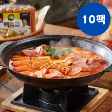 백종원 빽쿡 부대찌개 한돈햄 국내산야채 넉넉한양, 10개, 600g