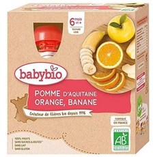 Babybio 베이비바이오 6개월 오렌지 바나나 이유식 90g 16개, 1개