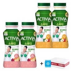 액티비아 스무디 골드키위사과 + 액티비아 스무디 딸기바나나맛, 600ml, 2세트