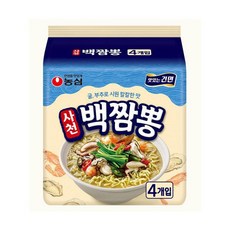 농심 사천백짬뽕 봉지면 94g, 52개