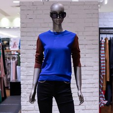 [제시뉴욕] 블루 배색니트J885NSKO4930
