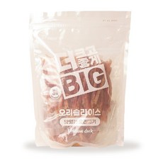 강아지 대용량간식1kg 더빅 오리슬라이스1kg, 1개, 1000g