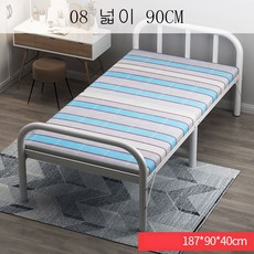  뉴타임즈9 접이식침대 접이식침대 1인 점심시간 사무실 휴대용침대 성인대여방 목판철침대 ST01 A25, 08 넓이 90CM 