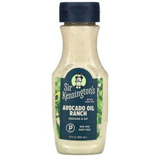 Sir Kensingtons 아보카도 오일 랜치 드레싱 & 디핑 266ml(9fl oz) 2팩, 1개