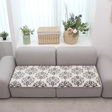 리앤데코 르네상스 카빙 극세사 쇼파패드 사계절패드 2color 2size, 르네상스 카빙 /65x170cm/그레이