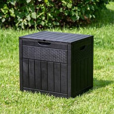 야외보관함 수납 정리함 데크박스 126L HR 2302 플라스틱 조립식창고 택배보관함, HR-2302(black) HR-2302(black)