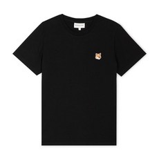 MAISON KITSUNE 메종키츠네 24SS 여성 폭스헤드 반팔티 블랙 LW00105KJ0008 P199