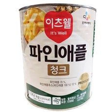 이츠웰 파인애플(청크 3.062Kg), 3개, 3kg