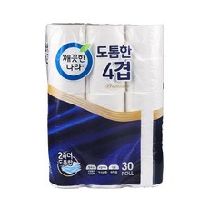 깨끗한나라 도톰한데코화장지(천연펄프 4겹)_25M*30R 롤화장지