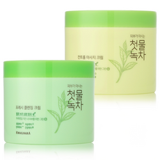 첫물녹차 클렌징크림 300g X2개 / 발효녹차추출물, 01_클렌징크림 300g X2개