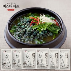 미스타셰프 아욱다슬기해장국 500g 6팩, 6개